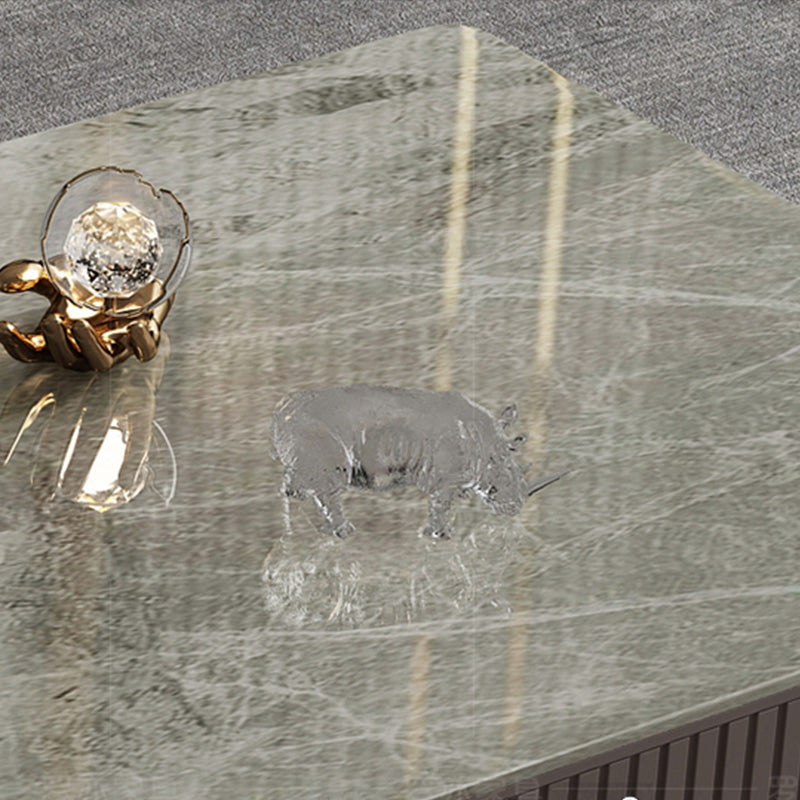 Slate Glam Rectangular Coffee Table 51.2" W 4 Legs Cocktail Table with Drawers Clearhalo 'Coffee & Accent Tables' 'Coffee Tables' 'coffee_tables' 'furn' 'furn_coffee_tables' 'Furniture' 'Living Room Furniture' 7323282