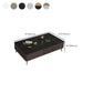 Slate Glam Rectangular Coffee Table 51.2" W 4 Legs Cocktail Table with Drawers Clearhalo 'Coffee & Accent Tables' 'Coffee Tables' 'coffee_tables' 'furn' 'furn_coffee_tables' 'Furniture' 'Living Room Furniture' 7323285