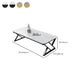 Slate Top Rectangular Coffee Table Trestle Coffee Cocktail Table Clearhalo 'Coffee & Accent Tables' 'Coffee Tables' 'coffee_tables' 'furn' 'furn_coffee_tables' 'Furniture' 'Living Room Furniture' 7323299