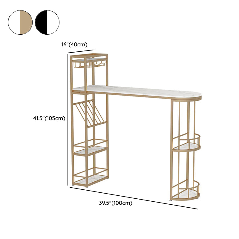 Set da bistrot stile glam Tavolo da bar in pietra da 1/3 pezzi con sgabelli imbottiti