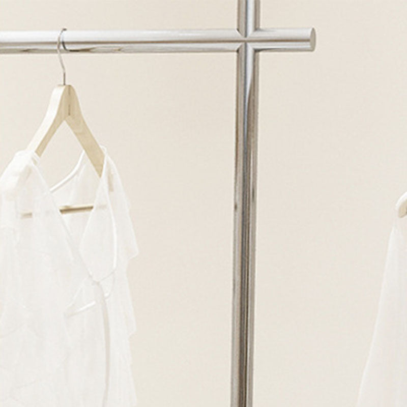 Perchero industrial independiente de acero inoxidable para sala de estar