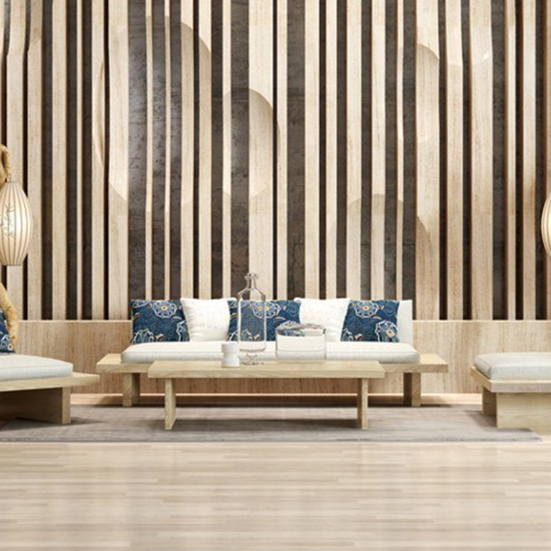 Divano a cornice in legno massiccio tropicale beige di divano cuscino con cuscini con cuscini