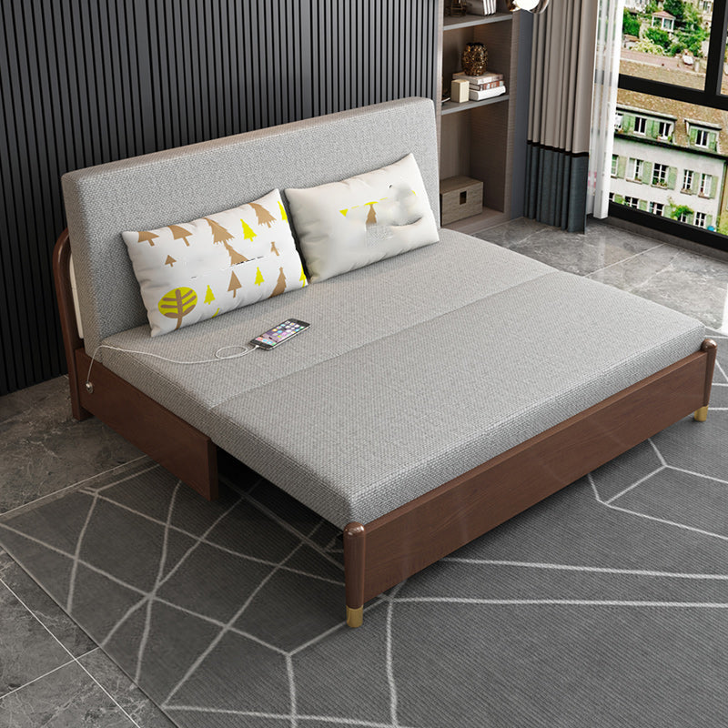 Contemporary Futon Sleeper Sofa Armless Futon and Mattress with Storage Clearhalo 'furn' 'furn_futons' 'Furniture' 'Futons & Daybeds' 'Futons' 'Living Room Furniture' 7323452