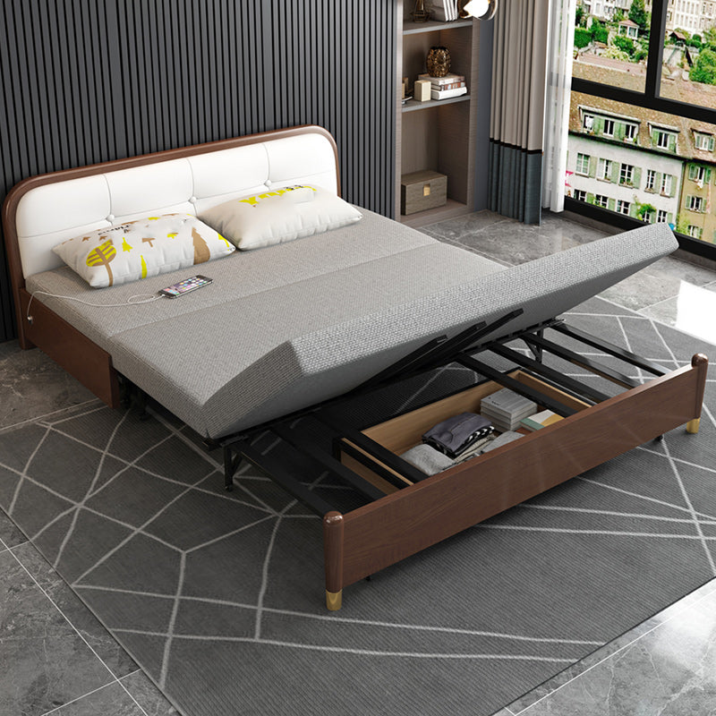 Contemporary Futon Sleeper Sofa Armless Futon and Mattress with Storage Clearhalo 'furn' 'furn_futons' 'Furniture' 'Futons & Daybeds' 'Futons' 'Living Room Furniture' 7323454