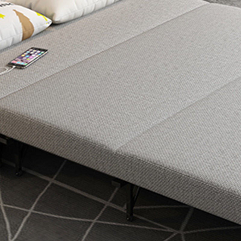 Contemporary Futon Sleeper Sofa Armless Futon and Mattress with Storage Clearhalo 'furn' 'furn_futons' 'Furniture' 'Futons & Daybeds' 'Futons' 'Living Room Furniture' 7323460