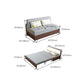 Contemporary Futon Sleeper Sofa Armless Futon and Mattress with Storage Clearhalo 'furn' 'furn_futons' 'Furniture' 'Futons & Daybeds' 'Futons' 'Living Room Furniture' 7323463