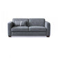37" Wide Scandinavian Sofa Futon Foldable Upholstered Sleeper Sofa 66.9"L x 37.4"W x 32.3"H Dark Gray Clearhalo 'furn' 'furn_futons' 'Furniture' 'Futons & Daybeds' 'Futons' 'Living Room Furniture' 7323469