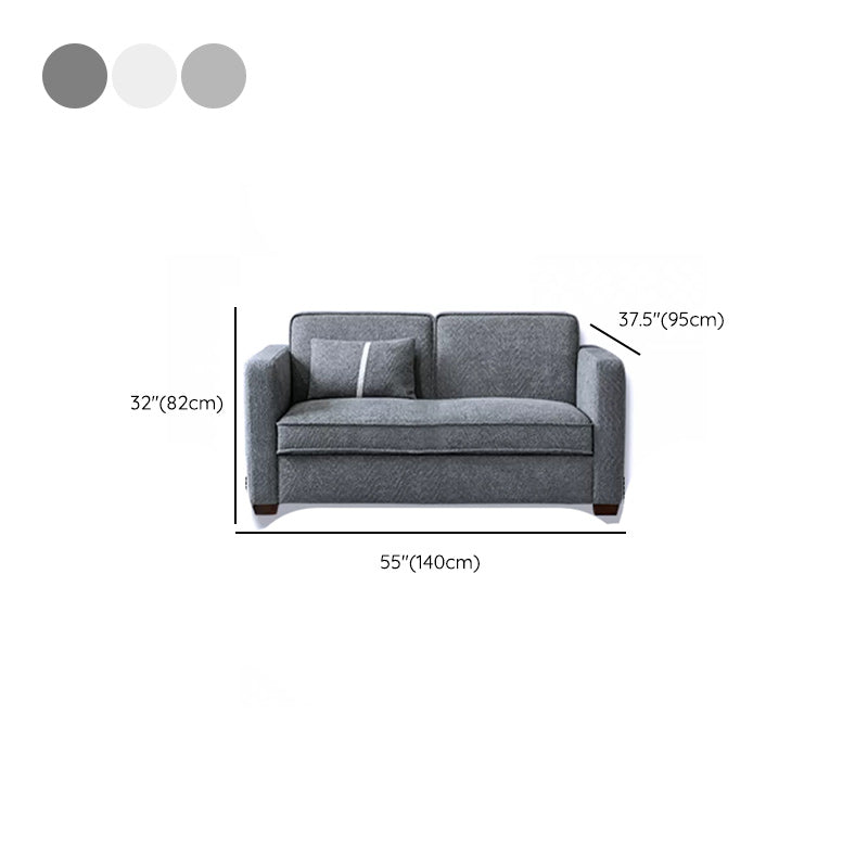 37" Wide Scandinavian Sofa Futon Foldable Upholstered Sleeper Sofa Clearhalo 'furn' 'furn_futons' 'Furniture' 'Futons & Daybeds' 'Futons' 'Living Room Furniture' 7323480