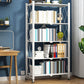 Modern Metal Bookcase Geometric Bookshelf for Living Room, 28" L X 14.5" W Clearhalo 'Bookcases' 'furn' 'furn_bookcases' 'Furniture' 'Office Furniture' 7324272