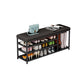 Modern Style Entryway Bench Cushioned Shoe Storage Seating Bench Black Black Clearhalo 'Benches' 'Chairs & Seating' 'furn' 'furn_benches' 'Furniture' 'Living Room Furniture' 7324315