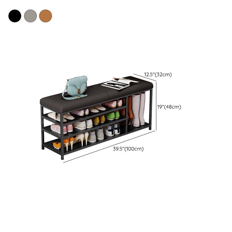 Modern Style Entryway Bench Cushioned Shoe Storage Seating Bench Clearhalo 'Benches' 'Chairs & Seating' 'furn' 'furn_benches' 'Furniture' 'Living Room Furniture' 7324333