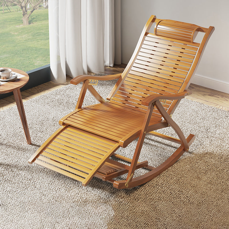 Contemporary Rocking Chair Bamboo Frame Spindle Backrest Indoor Rocking Chair Wood Clearhalo 'Chairs & Seating' 'furn' 'furn_rocking_chairs' 'Furniture' 'Living Room Furniture' 'Rocking Chairs' 'rocking_chairs' 7324340