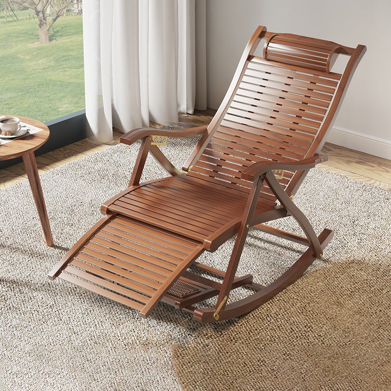 Contemporary Rocking Chair Bamboo Frame Spindle Backrest Indoor Rocking Chair Light Tan Clearhalo 'Chairs & Seating' 'furn' 'furn_rocking_chairs' 'Furniture' 'Living Room Furniture' 'Rocking Chairs' 'rocking_chairs' 7324341