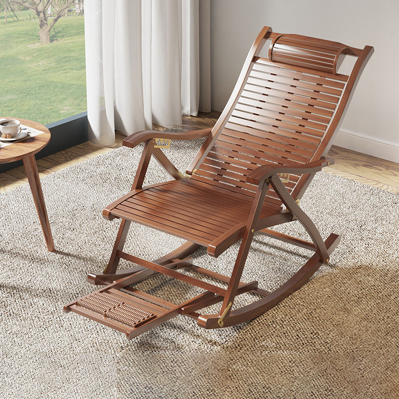Contemporary Rocking Chair Bamboo Frame Spindle Backrest Indoor Rocking Chair Tan Clearhalo 'Chairs & Seating' 'furn' 'furn_rocking_chairs' 'Furniture' 'Living Room Furniture' 'Rocking Chairs' 'rocking_chairs' 7324345