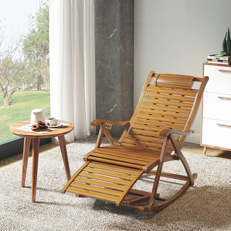 Contemporary Rocking Chair Bamboo Frame Spindle Backrest Indoor Rocking Chair Clearhalo 'Chairs & Seating' 'furn' 'furn_rocking_chairs' 'Furniture' 'Living Room Furniture' 'Rocking Chairs' 'rocking_chairs' 7324346