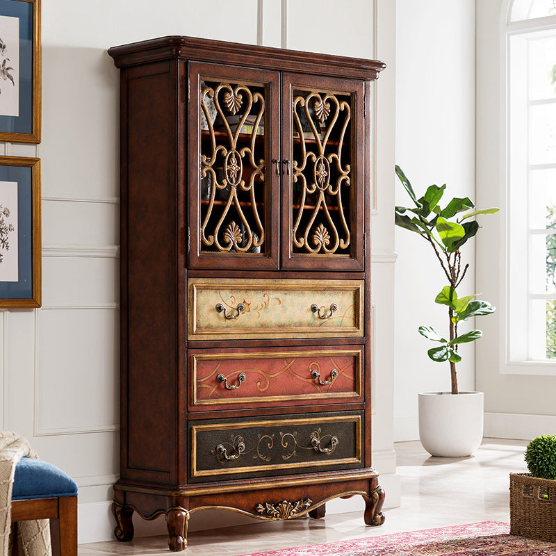Industrial Solid Wood Accent Cabinet Rectangle Accent Cabinet with Drawer Clearhalo 'Cabinets & Chests' 'cabinets_chests' 'furn' 'furn_cabinets_chests' 'Furniture' 'Living Room Furniture' 7324593