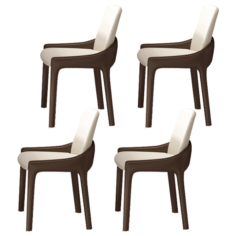 Ensemble de table à manger brun brillant