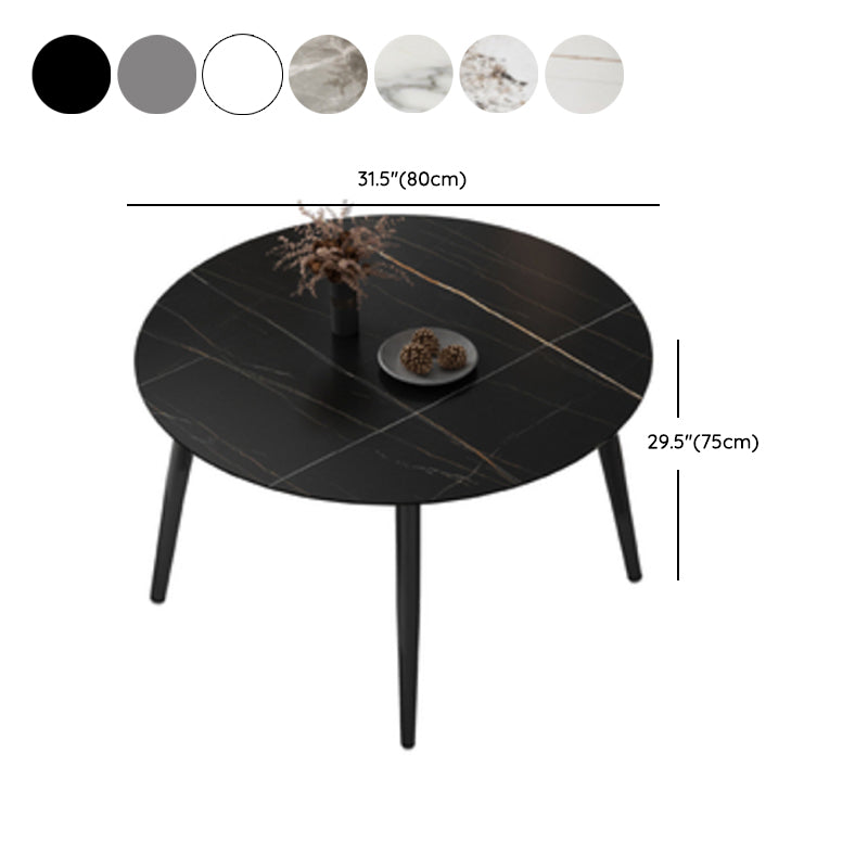 Moderner Stein runder Esstisch Set 1/2/4 Stücke Esseet Set