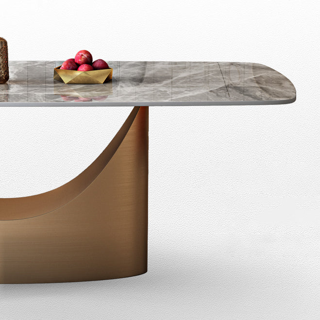 Juego de mesa de comedor gris brillante 1/4/5/7 Piezas Glam Dinette Juego con sillas de cuero