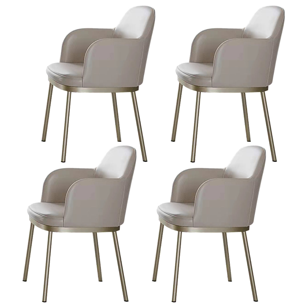 コンテンポラリーホワイトストーンダイニングセット1/4/7ピースアームチェア付きダイニングテーブルセット