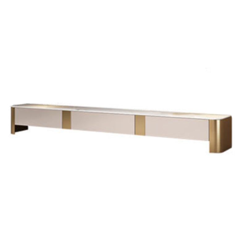 Stone Media Console Glam Media Console TV Stand with Drawers Gold Clearhalo 'furn' 'furn_tv_stands_entertainment_centers' 'Furniture' 'Living Room Furniture' 'TV Stands & Entertainment Centers' 'TV Stands & Media Storage Furniture' 'tv_stands_entertainment_centers' 7325341