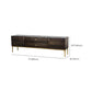 Glam Brown Media Console Wood TV Console with Metal Legs for Living Room Clearhalo 'furn' 'furn_tv_stands_entertainment_centers' 'Furniture' 'Living Room Furniture' 'TV Stands & Entertainment Centers' 'TV Stands & Media Storage Furniture' 'tv_stands_entertainment_centers' 7325360
