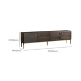 Glam Brown Media Console Wood TV Console with Metal Legs for Living Room Clearhalo 'furn' 'furn_tv_stands_entertainment_centers' 'Furniture' 'Living Room Furniture' 'TV Stands & Entertainment Centers' 'TV Stands & Media Storage Furniture' 'tv_stands_entertainment_centers' 7325363