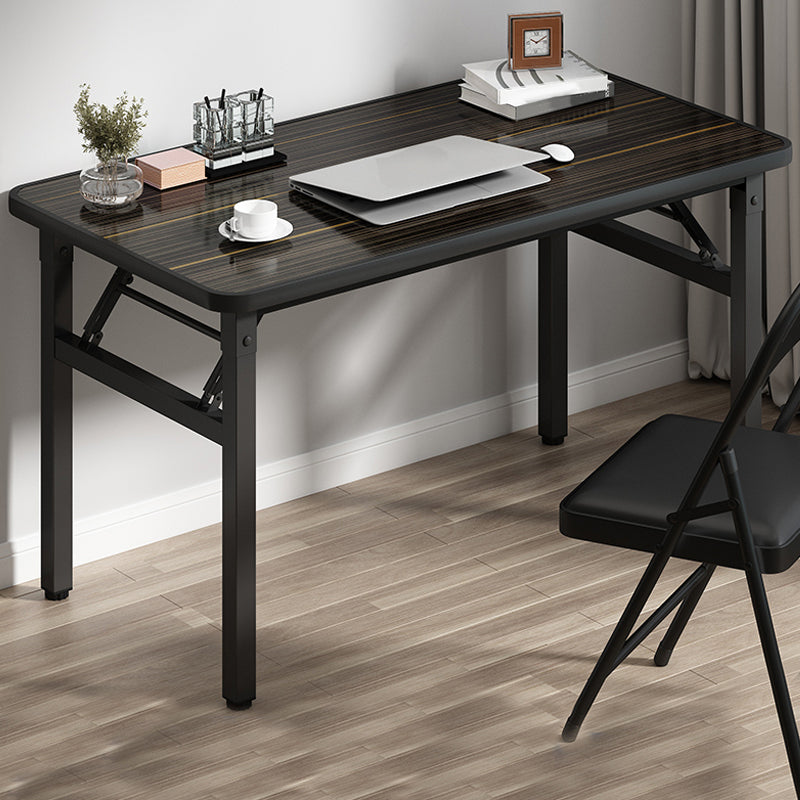 Zeitgenössischer rechteckiger Klappschreiber Stahl Basis Büro Schreibtisch