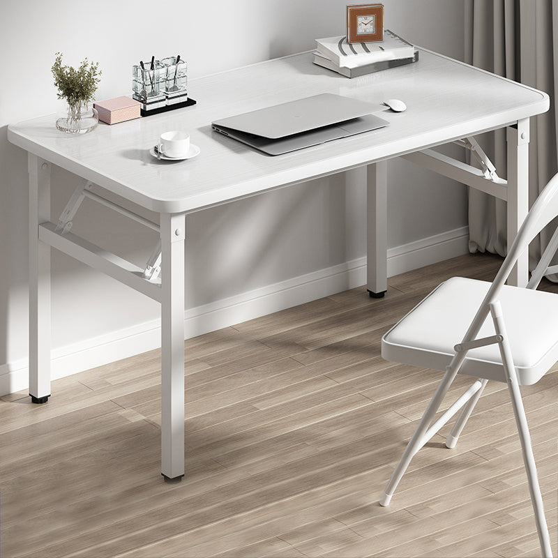 Zeitgenössischer rechteckiger Klappschreiber Stahl Basis Büro Schreibtisch