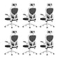 Modern Padded Arms Chair Tilt Mechanism No Distressing Ergonomic Desk Chair