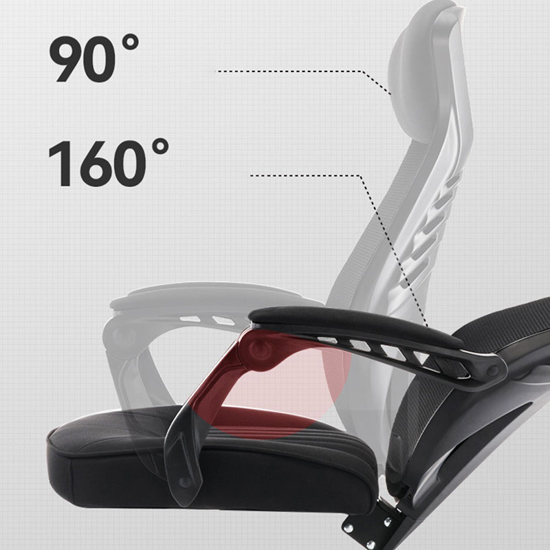 Modern Ergonomic No Wheels Arm Chair High Back Fixed Arms Office Desk Clearhalo 'furn' 'furn_office_chair' 'Furniture' 'Office Chairs' 'Office Furniture' 'office_chair' 7325496