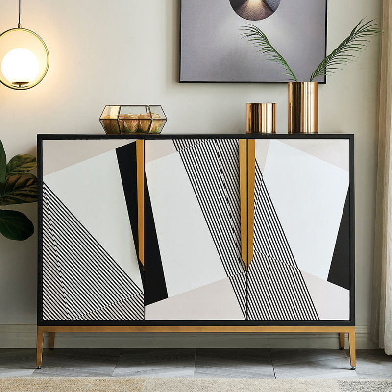 Mobili moderni buffet sideboard ingegnerizzato in legno da pranzo largo 15,7 pollici