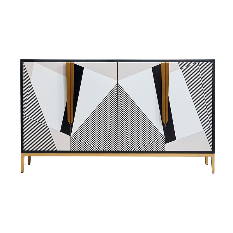 Mobili moderni buffet sideboard ingegnerizzato in legno da pranzo largo 15,7 pollici