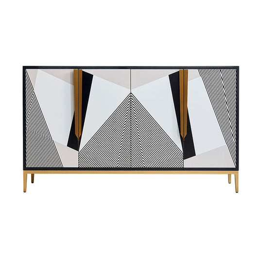 Mobili moderni buffet sideboard ingegnerizzato in legno da pranzo largo 15,7 pollici