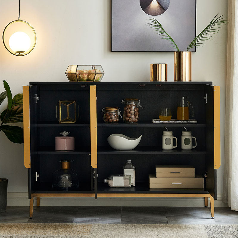 Mobili moderni buffet sideboard ingegnerizzato in legno da pranzo largo 15,7 pollici