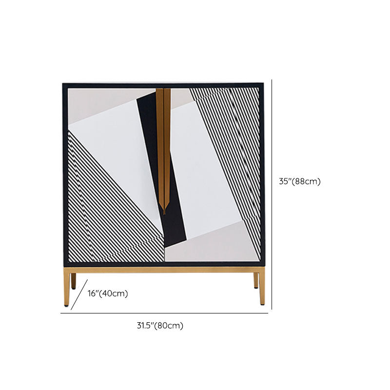 Mobili moderni buffet sideboard ingegnerizzato in legno da pranzo largo 15,7 pollici