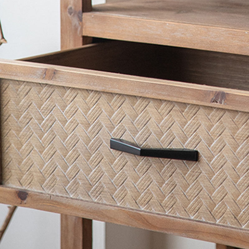 Farmhouse Brown Sideboard Solid Wood Server Tavolo per sala da pranzo