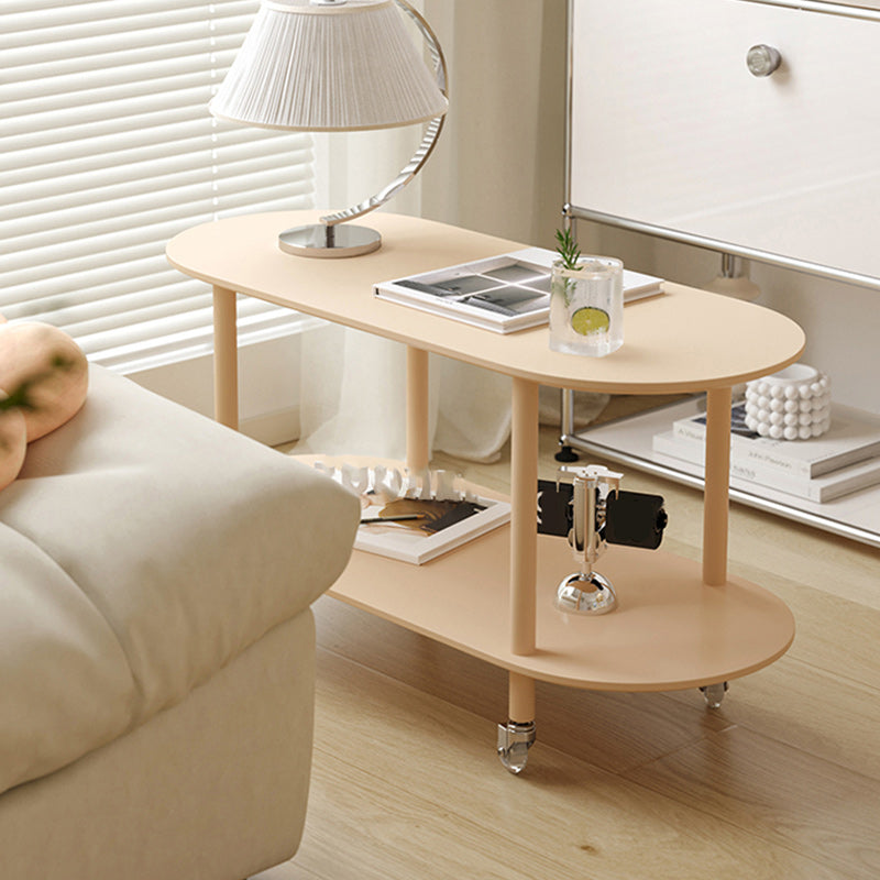 14" Wide Contemporary Corner Table Storage Oval Accent Side Table Clearhalo 'Coffee & Accent Tables' 'End & Side Tables' 'end_side_tables' 'furn' 'furn_end_side_tables' 'Furniture' 'Living Room Furniture' 7325672