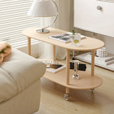 14" Wide Contemporary Corner Table Storage Oval Accent Side Table Clearhalo 'Coffee & Accent Tables' 'End & Side Tables' 'end_side_tables' 'furn' 'furn_end_side_tables' 'Furniture' 'Living Room Furniture' 7325672