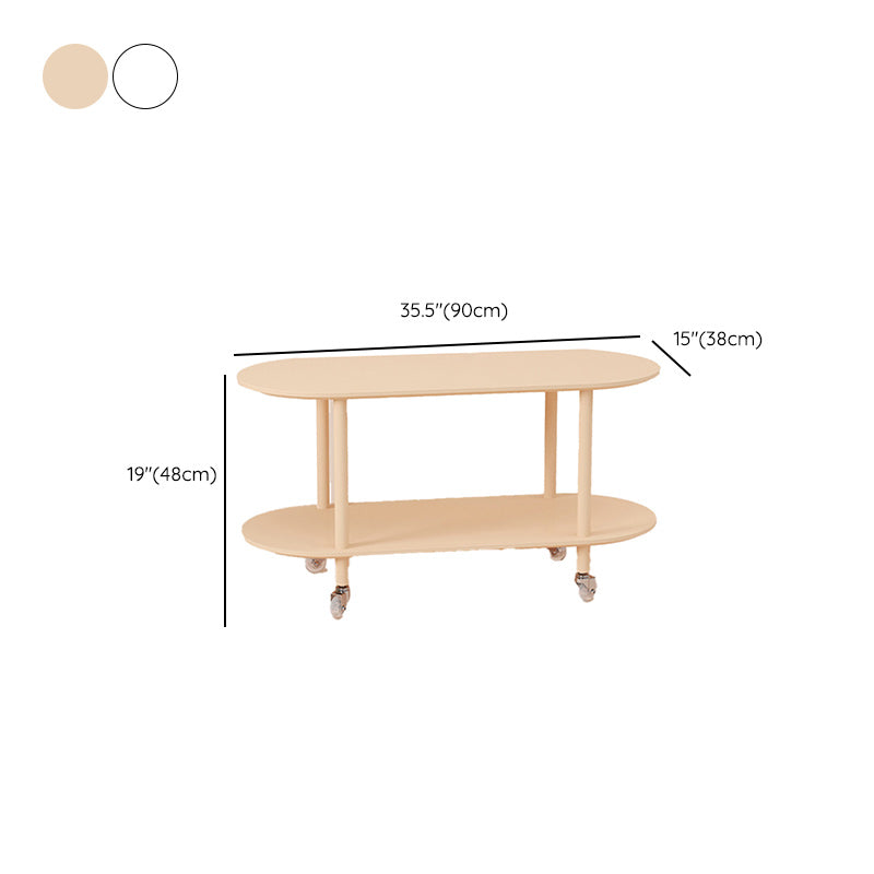 14" Wide Contemporary Corner Table Storage Oval Accent Side Table Clearhalo 'Coffee & Accent Tables' 'End & Side Tables' 'end_side_tables' 'furn' 'furn_end_side_tables' 'Furniture' 'Living Room Furniture' 7325683