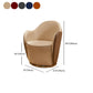 Round Base Style Side Chair Leather Lounge Chair for Living Room Clearhalo 'Accent Chairs' 'accent_chairs' 'Chairs & Seating' 'furn' 'furn_accent_chairs' 'Furniture' 'Living Room Furniture' 7325704