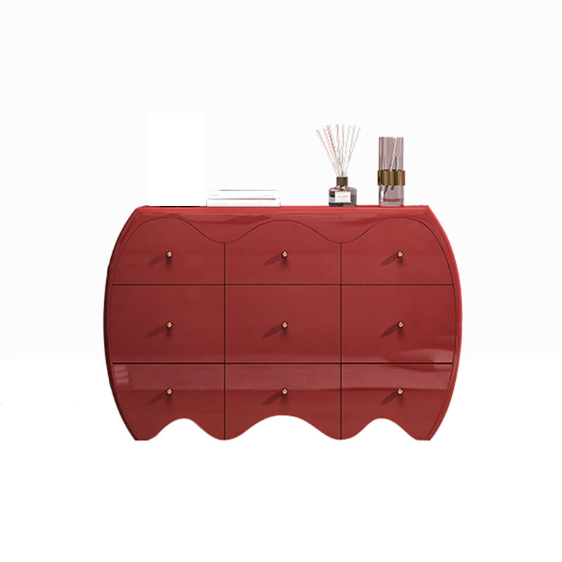 Contemporary Horizontal Double Dresser Wood Storage Dresser with 9 Drawers for Home Clearhalo 'Bedroom Furniture' 'Dressers & Chests' 'dressers_chests' 'furn' 'furn_dressers_chests' 'Furniture' 7325751