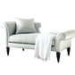 Faux Leather/Fabric Accent Chair Traditional Flared Arms Chaise White Clearhalo 'Chairs & Seating' 'Chaise Lounge' 'chaise_lounge' 'furn' 'furn_chaise_lounge' 'Furniture' 'Living Room Furniture' 7326731