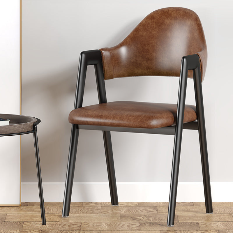 Silla de brazo tapizado contemporáneo en el hogar silla de comedor en casa