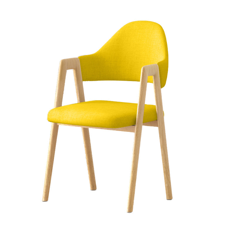 Silla de brazo tapizado contemporáneo en el hogar silla de comedor en casa