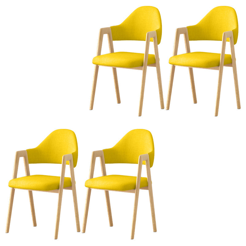 Silla de brazo tapizado contemporáneo en el hogar silla de comedor en casa