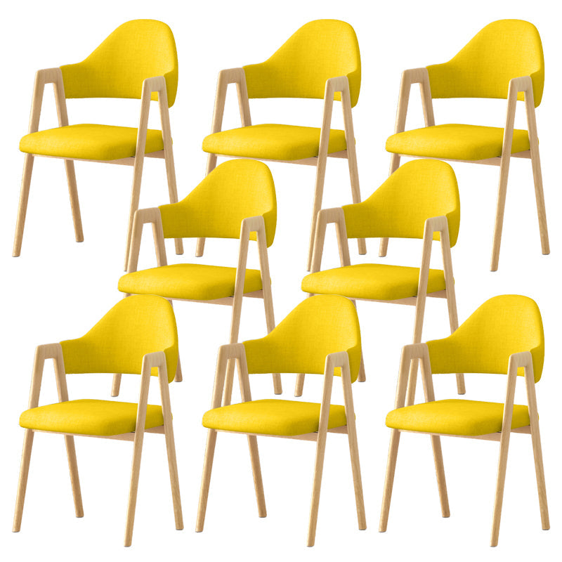 Silla de brazo tapizado contemporáneo en el hogar silla de comedor en casa