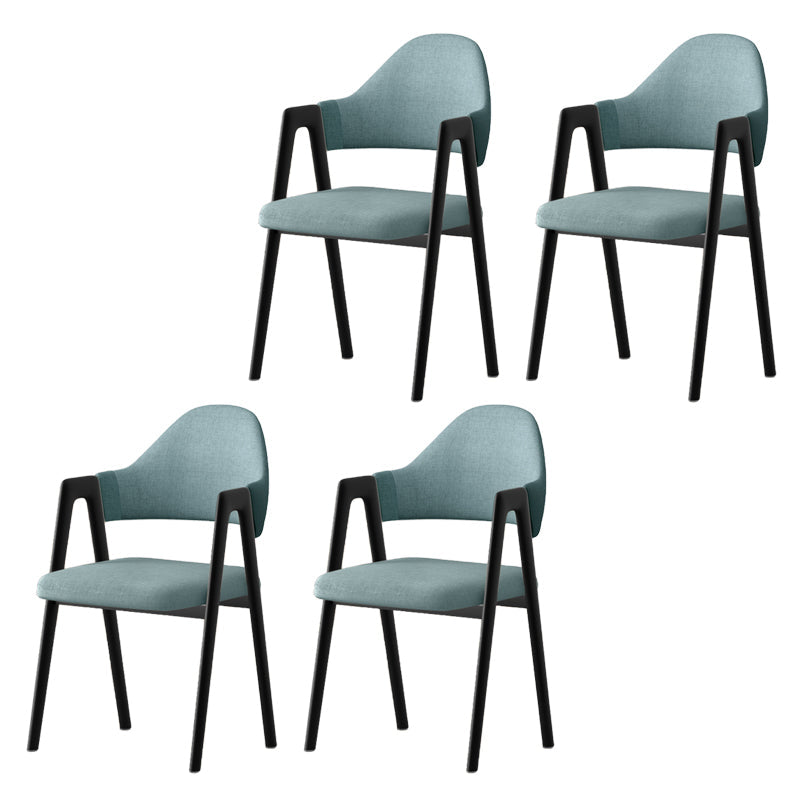 Silla de brazo tapizado contemporáneo en el hogar silla de comedor en casa