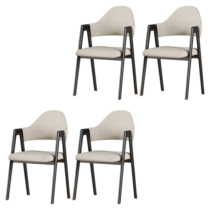 Silla de brazo tapizado contemporáneo en el hogar silla de comedor en casa