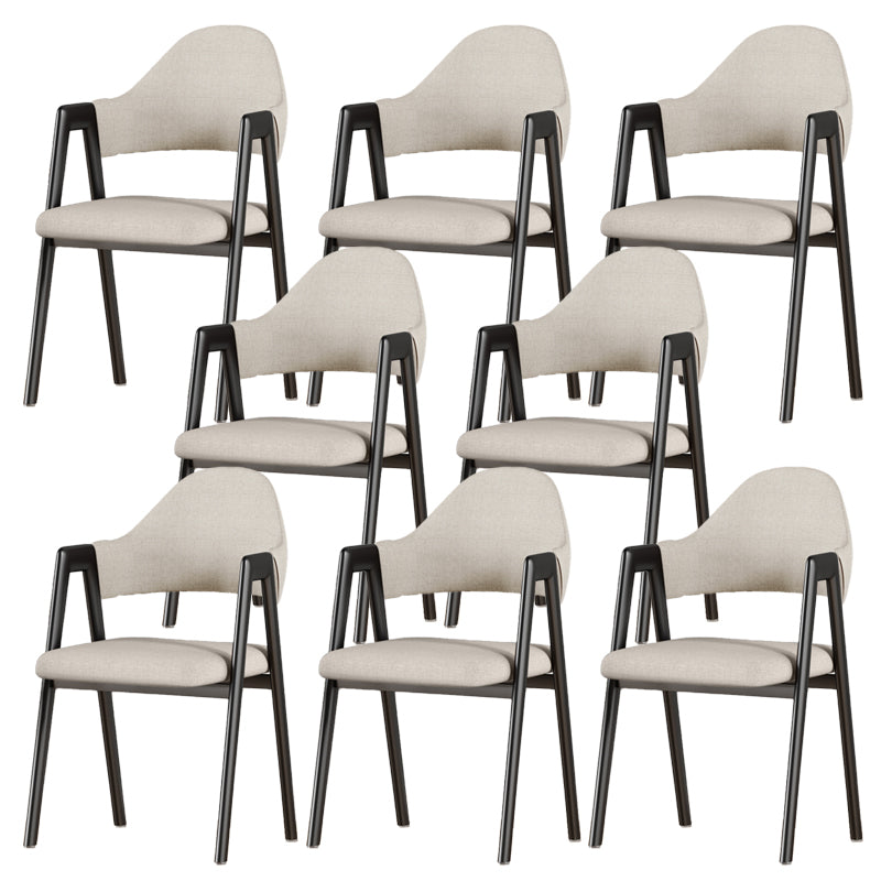 Silla de brazo tapizado contemporáneo en el hogar silla de comedor en casa